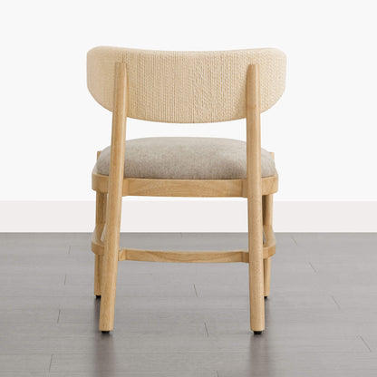 Jody Curved Rope Back Dining Chair(Set of 2)