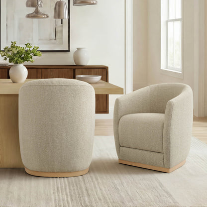 Jovie Cross Pedestal Wood Dining Table