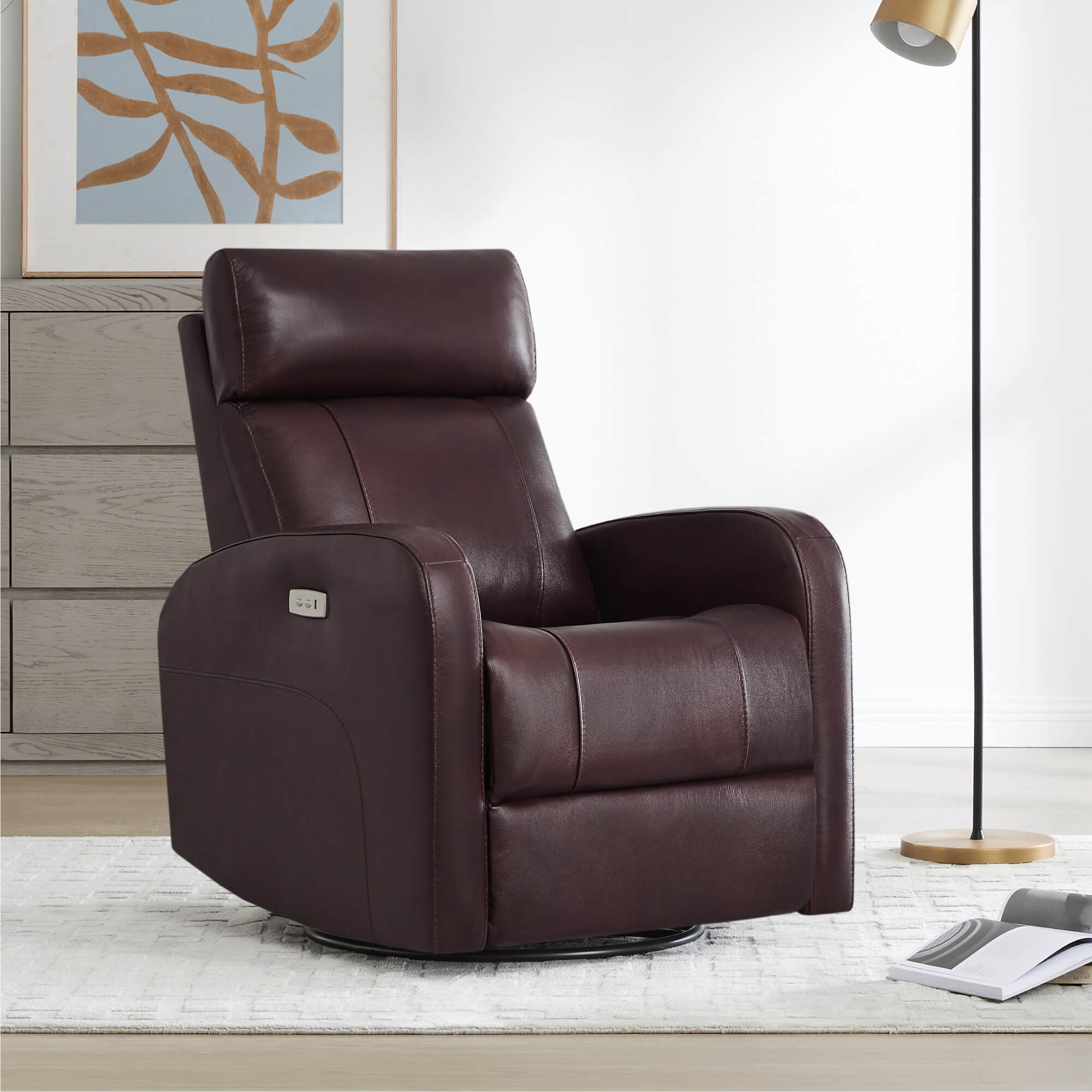 CHITA Burgundy Recliner