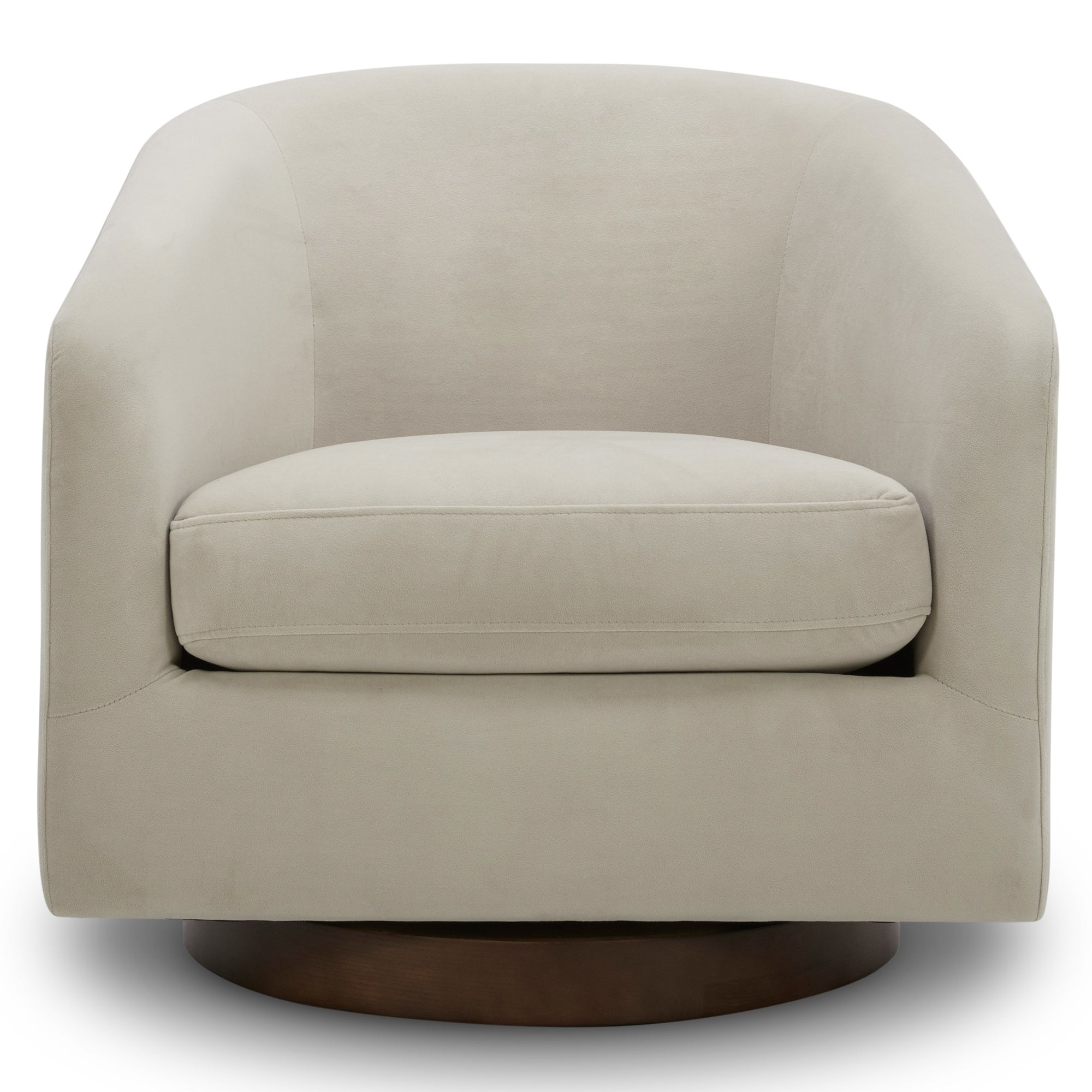 Wren Modern Swivel Accent Chair showcasing sleek design and soft, plush fabric - CHITA Living