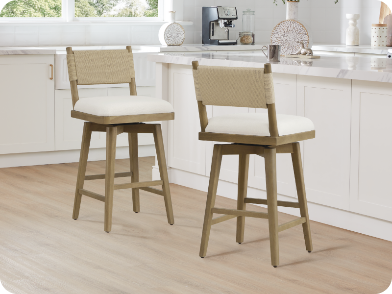 CHITA woven counter stools