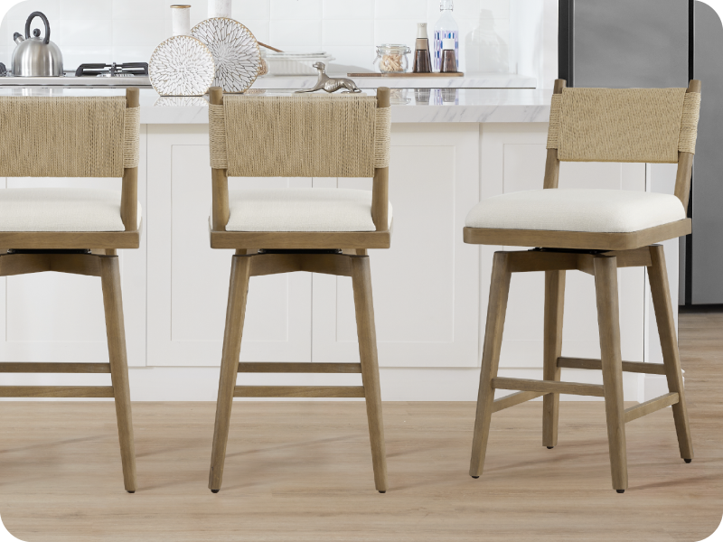 CHITA farmhouse counter stools