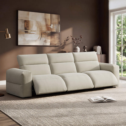 Haley Buttery-Soft 3-Seat Modular Power Reclining Sofa with Power Headrests
