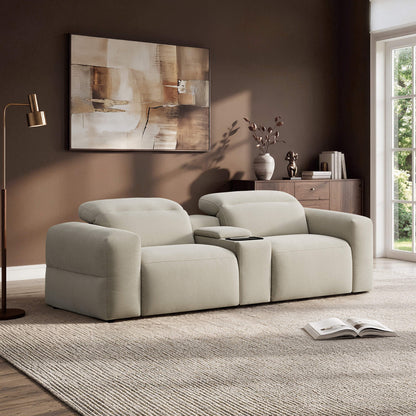 Haley Buttery-Soft 2-Seat Modular Power Reclining Sofa with Power Headrests