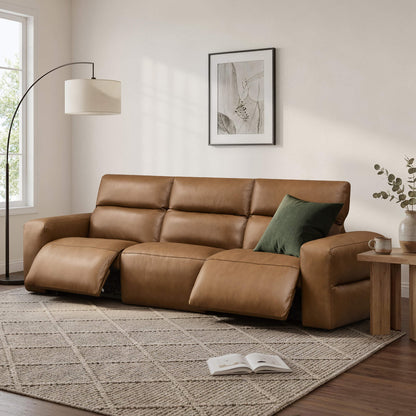 Haley Buttery-Soft 3-Seat Modular Power Reclining Sofa with Power Headrests