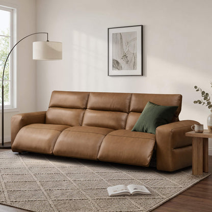 Haley Buttery-Soft 3-Seat Modular Power Reclining Sofa with Power Headrests