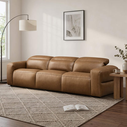 Haley Buttery-Soft 3-Seat Modular Power Reclining Sofa with Power Headrests