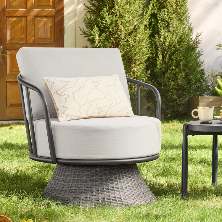 Ellie Rattan Woven Base Outdoor Bistro Set