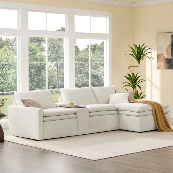 Ohana Zero Gravity Modular Lay-Flat Reclining Sofa with Chaise