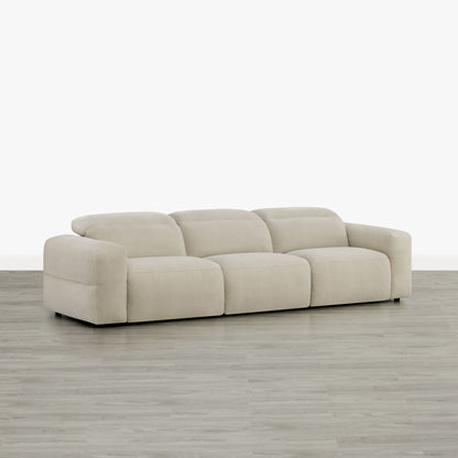 Haley Buttery-Soft 3-Seat Modular Power Reclining Sofa with Power Headrests