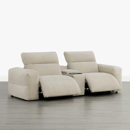 Haley Buttery-Soft 2-Seat Modular Power Reclining Sofa with Power Headrests