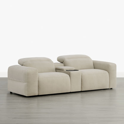 Haley Buttery-Soft 2-Seat Modular Power Reclining Sofa with Power Headrests