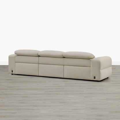 Haley Buttery-Soft 3-Seat Modular Power Reclining Sofa with Power Headrests