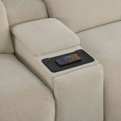 Haley Buttery-Soft 3-Seat Modular Power Reclining Sofa with Power Headrests