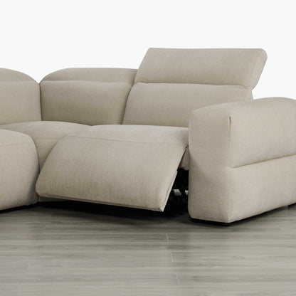 Haley Buttery-Soft 3-Seat Modular Power Reclining Sofa with Power Headrests