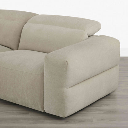 Haley Buttery-Soft 4-Seat Modular Power Reclining Sofa with Power Headrests