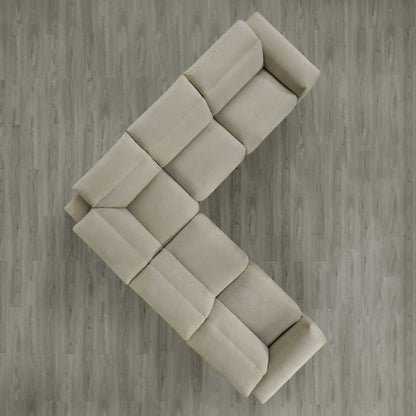 Haley Buttery-Soft 5-Seat Modular Power Reclining Sofa with Power Headrests