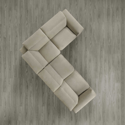 Haley Buttery-Soft 4-Seat Modular Power Reclining Sofa with Power Headrests