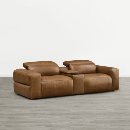 Haley Buttery-Soft 2-Seat Modular Power Reclining Sofa with Power Headrests