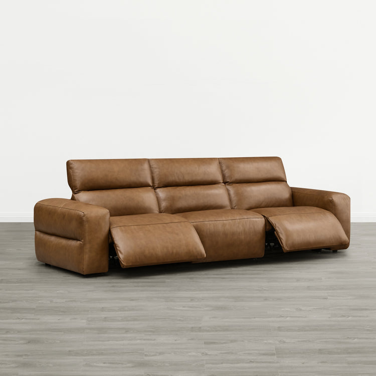 Haley Buttery-Soft 3-Seat Modular Power Reclining Sofa with Power Headrests