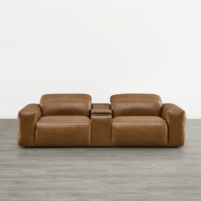 Haley Buttery-Soft 2-Seat Modular Power Reclining Sofa with Power Headrests