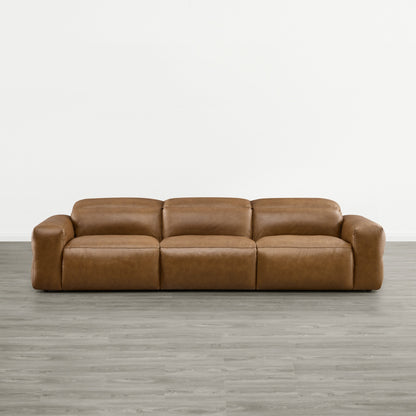 Haley Buttery-Soft 3-Seat Modular Power Reclining Sofa with Power Headrests