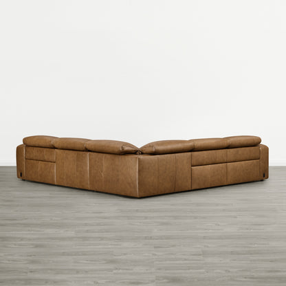 Haley Buttery-Soft 5-Seat Modular Power Reclining Sofa with Power Headrests