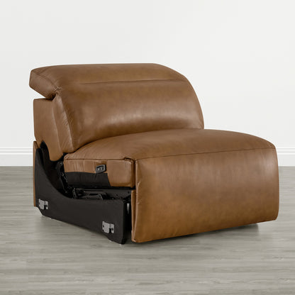 Haley Buttery-Soft 5-Seat Modular Power Reclining Sofa with Power Headrests