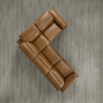 Haley Buttery-Soft 4-Seat Modular Power Reclining Sofa with Power Headrests