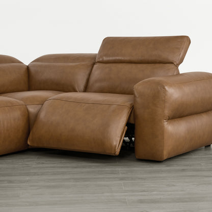 Haley Buttery-Soft 5-Seat Modular Power Reclining Sofa with Power Headrests