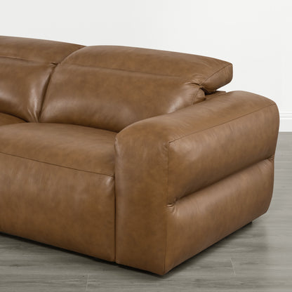 Haley Buttery-Soft 3-Seat Modular Power Reclining Sofa with Power Headrests