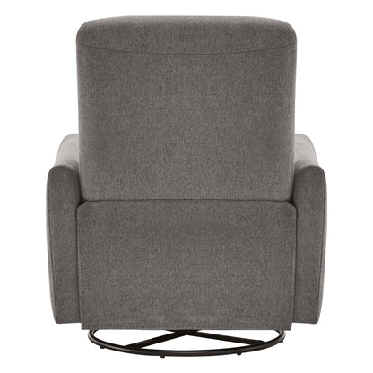 Light grey Tracee Modern Power Swivel Glider Recliner back view with modern design - CHITA Living