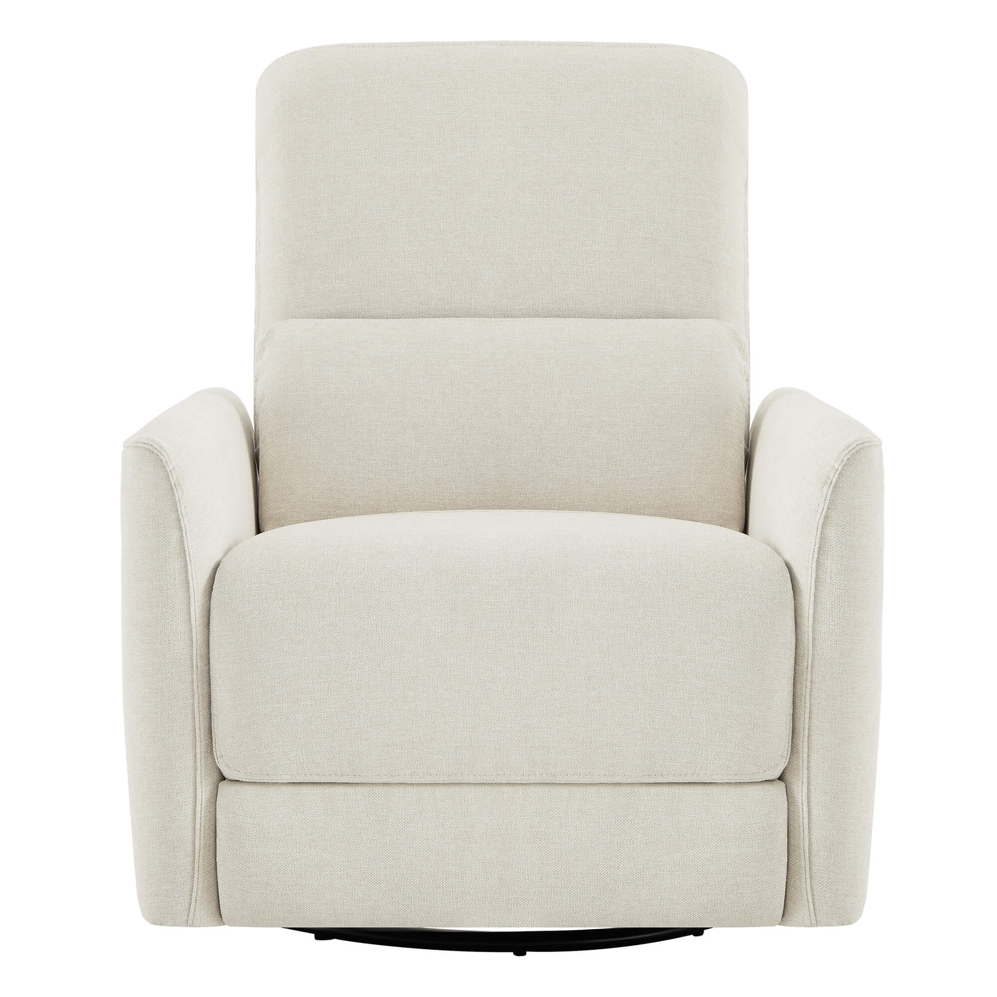 Contemporary white power swivel glider recliner with sleek design - CHITA Living