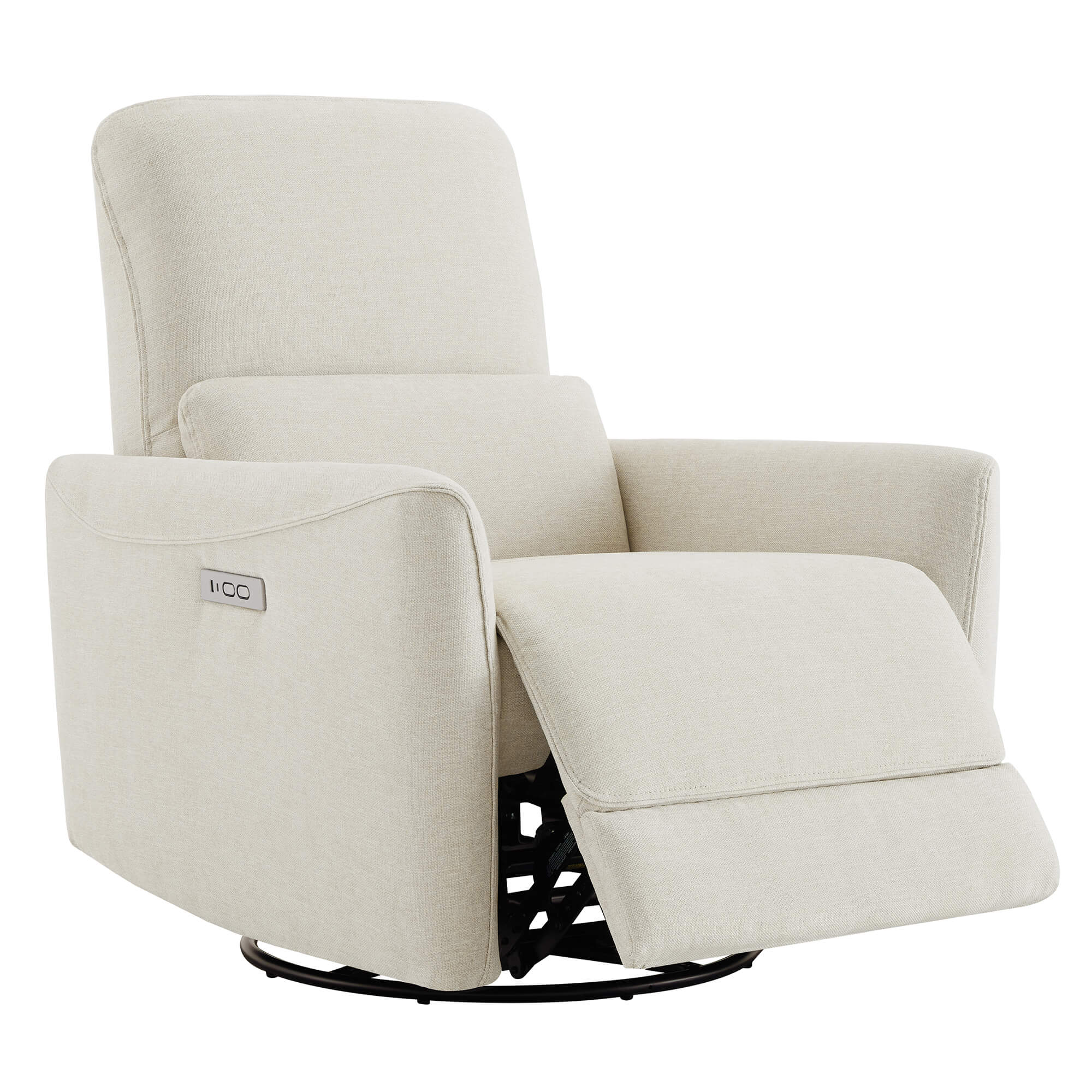 Beige power swivel glider recliner with modern design and ergonomic features - CHITA Living