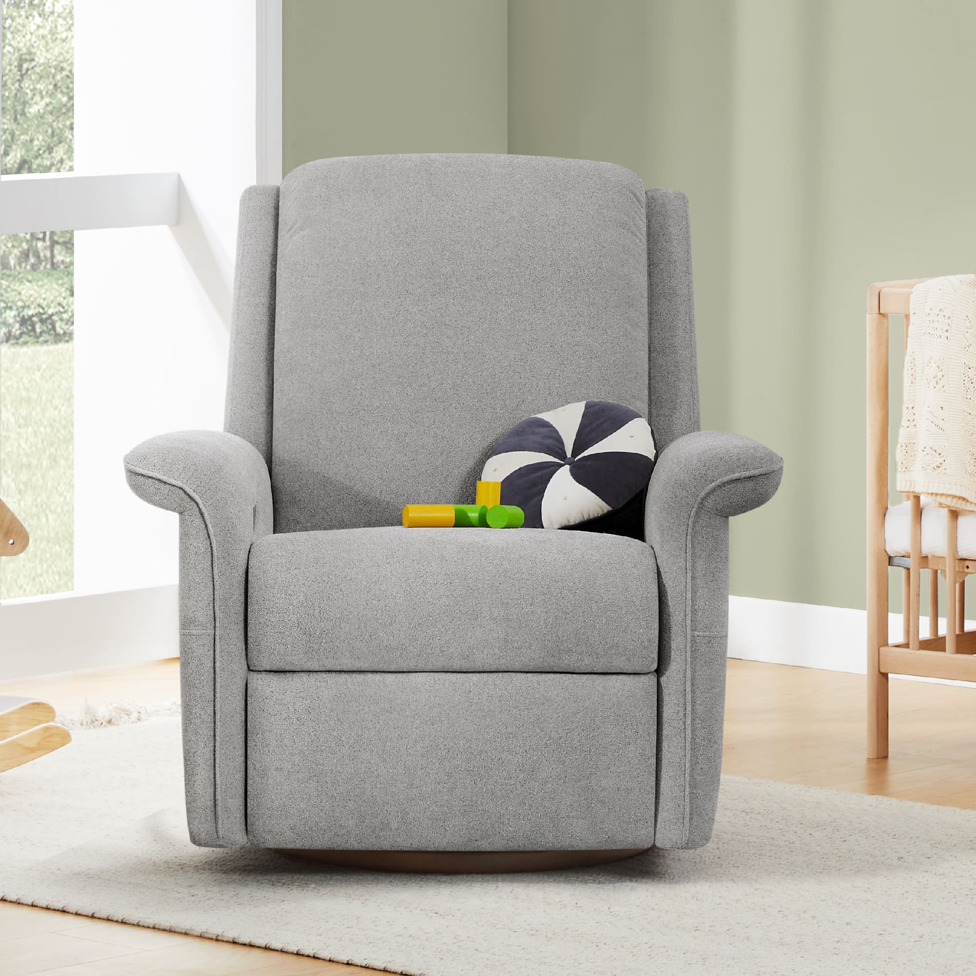 Mila Power Swivel Nursery Glider Recliner