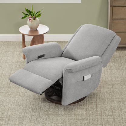 Mila Power Swivel Nursery Glider Recliner