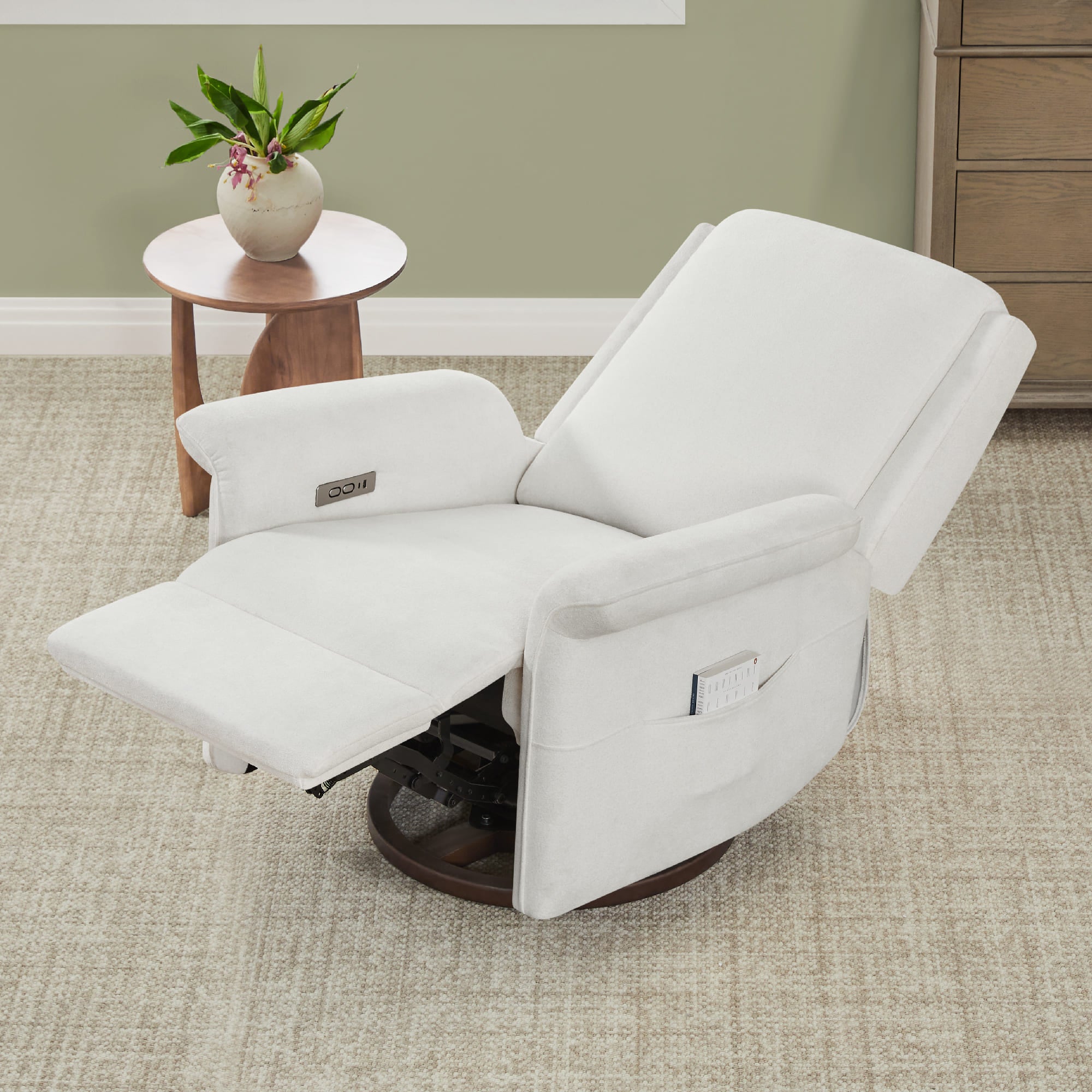 Mila Power Swivel Nursery Glider Recliner