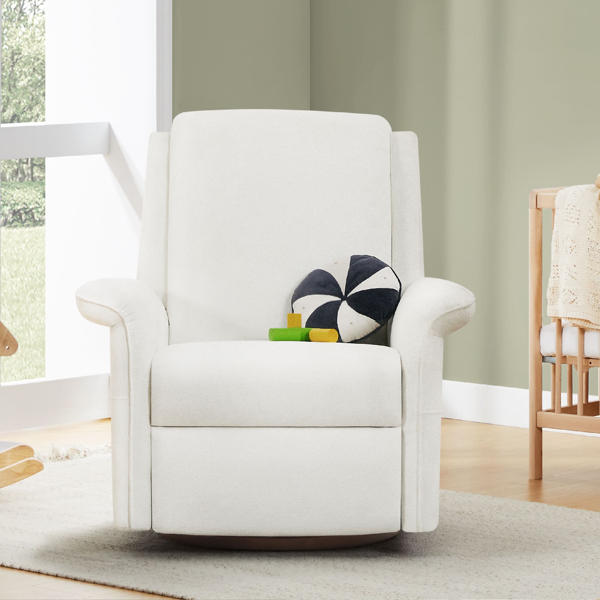 Mila Power Swivel Nursery Glider Recliner