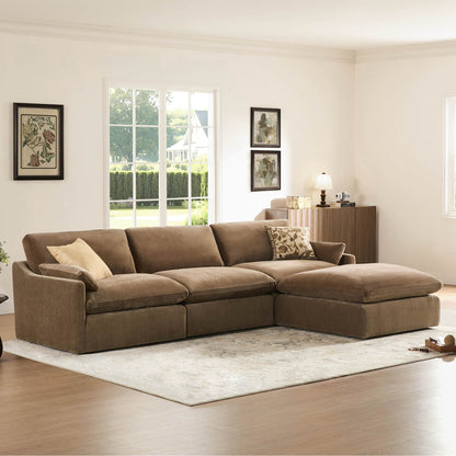 Kenna Modular 4 Seat Sofa-Chaise Sectional