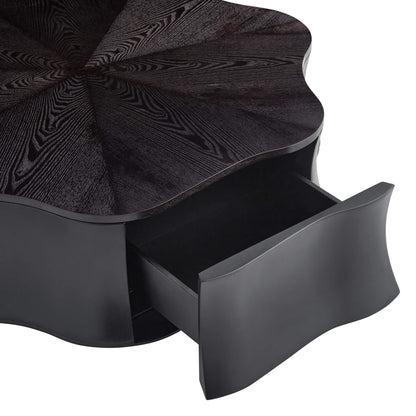 Lamont Flower-Shaped Coffee Table with Storage