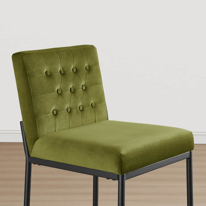 Layla Retro Tufted-design Counter Stool with Metal Base (Set of 2）