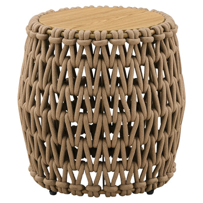 Leen Woven Rope Drum Outdoor & Indoor Side Table