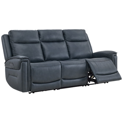 Leif Modern Top-Grain Leather Super Zero Gravity Reclining Sofa