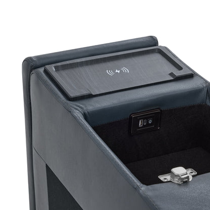 Leif Modern Top-Grain Leather Super Zero Gravity Reclining Sofa