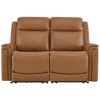 Leif Modern Top-Grain Leather Super Zero Gravity Reclining Sofa