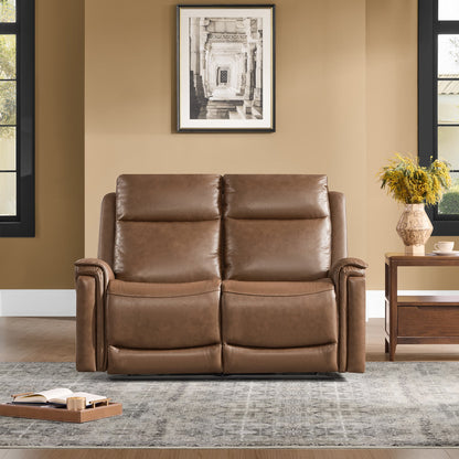 Leif Modern Top-Grain Leather Super Zero Gravity Reclining Sofa