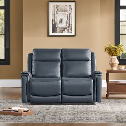 Leif Modern Top-Grain Leather Super Zero Gravity Reclining Sofa