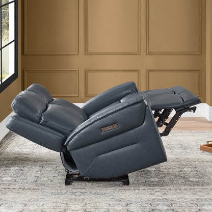 Leif Modern Top-Grain Leather Super Zero Gravity Reclining Sofa