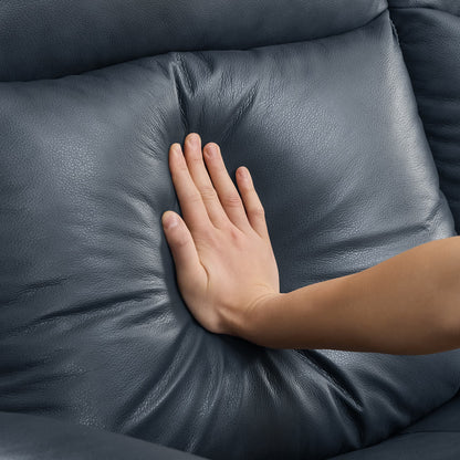 Leif Modern Top-Grain Leather Super Zero Gravity Reclining Sofa