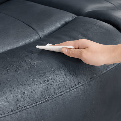 Leif Modern Top-Grain Leather Super Zero Gravity Reclining Sofa